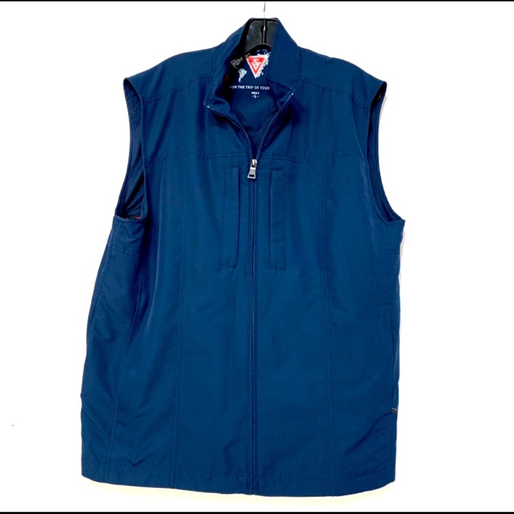 Scottevest Mens travel vest SeV Navy L D230